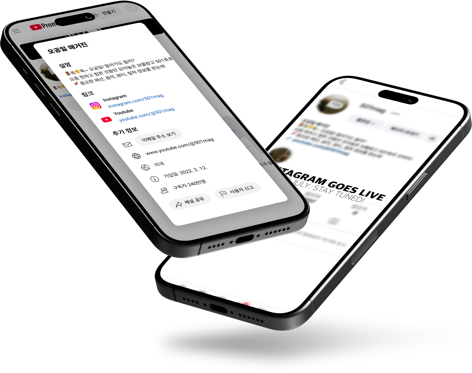 YouTube & Instagram preview mockup